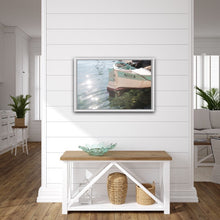 Load image into Gallery viewer, Boat on the Mediterranean at Villefranche sur mer, Côte d’Azur French Riviera south of France wall art photography fishing hamptons coastal coast