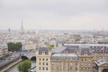 Load image into Gallery viewer, view from the towers of Notre Dame Paris France Skyline Eiffel Tower Les Invalides wall art photography