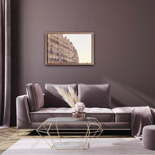 Load image into Gallery viewer, Golden Haussmann buildings along the seine river in Paris. Afternoon sunset pastels. Living room. Golden Haussmann era buildings near Isle Saint Louis in Paris.  
