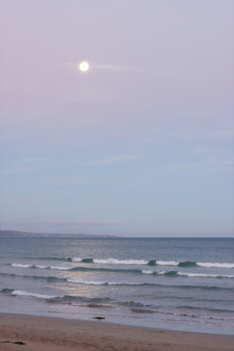 Sunset over Louttit Bay, Lorne Victoria australia full moon great ocean road 