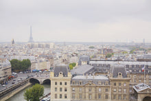 Load image into Gallery viewer, view from the towers of Notre Dame Paris France Skyline Eiffel Tower Les Invalides wall art photography
